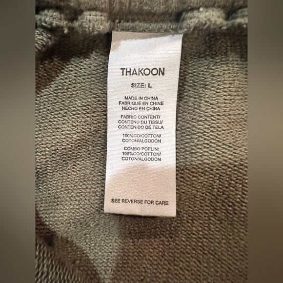 THAKOON Poplin Paneled Joggers - Green Size Large NWOT Pockets & drawstring - Picture 6 of 10